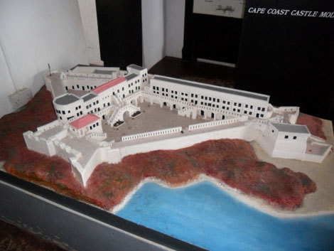 Cape Coast Castle im Modell